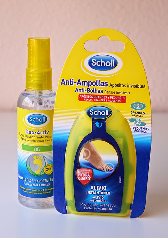 Spray Deo Activ y apósitos anti-ampollas de Dr. Scholl   