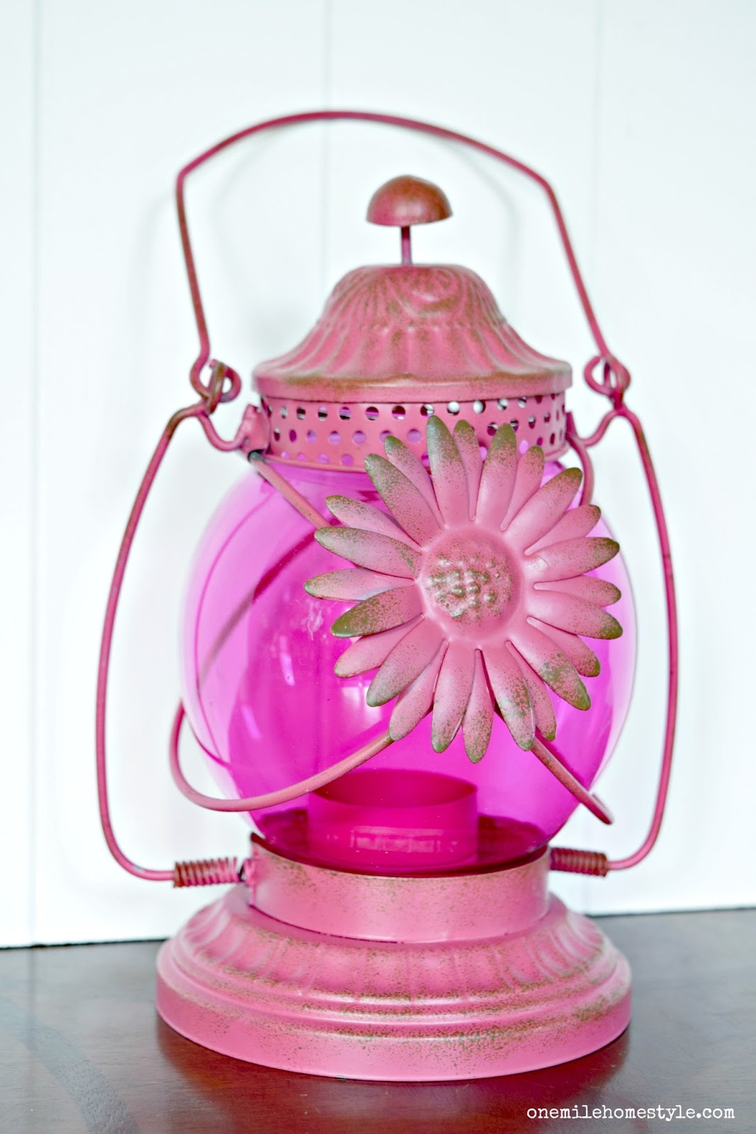 Rustic Navy Blue Lantern