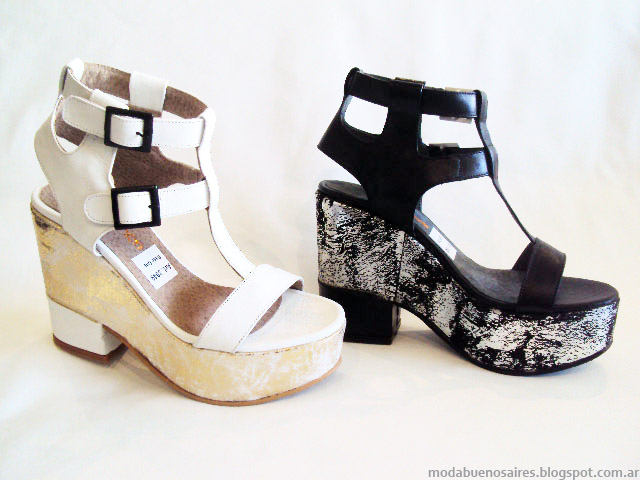 Tendencias de moda en calzado femenino. Sandalias 2015. Moda Argentina.