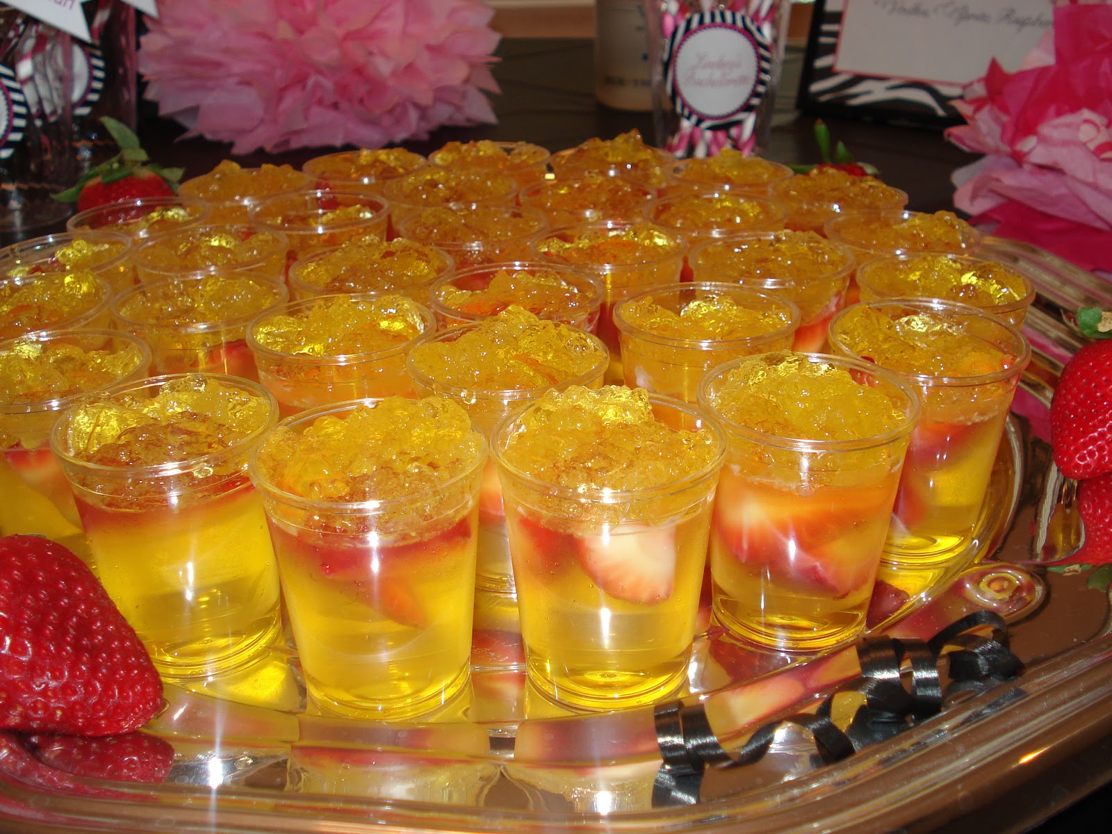 Champagne Jello Shots Carolina Charm