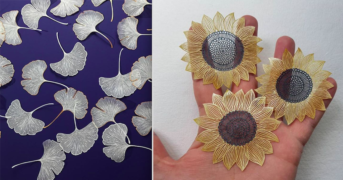 An Artist Uses Individual Paper Sheets To Create Impressively Detailed Designs