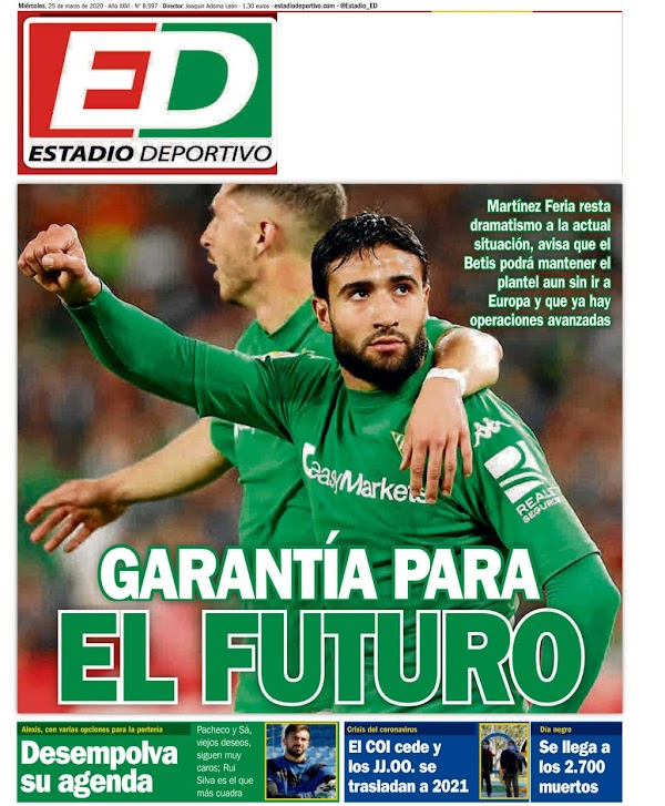 Betis, Estadio Deportivo: "Garantía para el futuro"