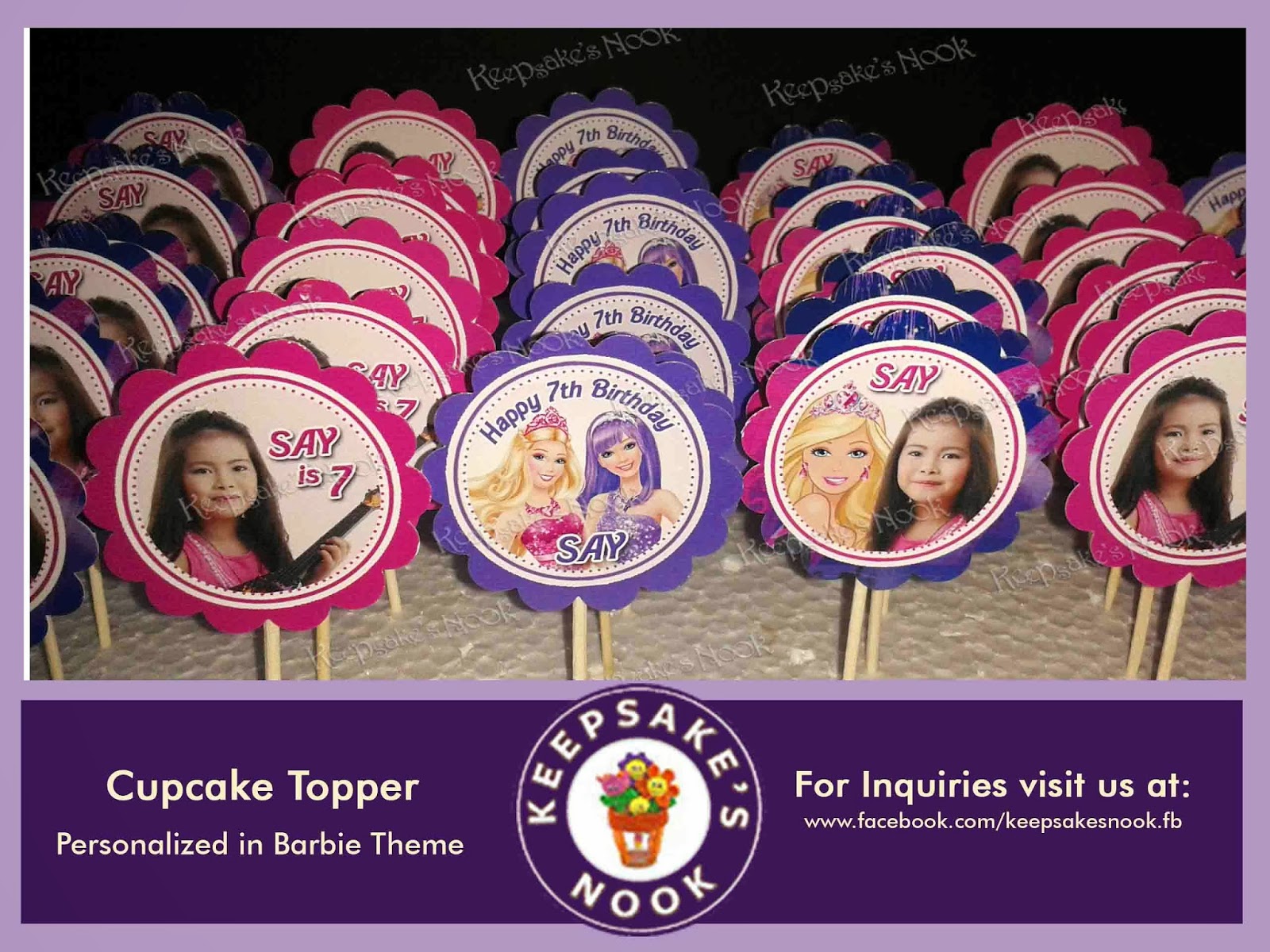 Keepsak'es Nook BARBIE The Princess and the Popstar Birthday Theme