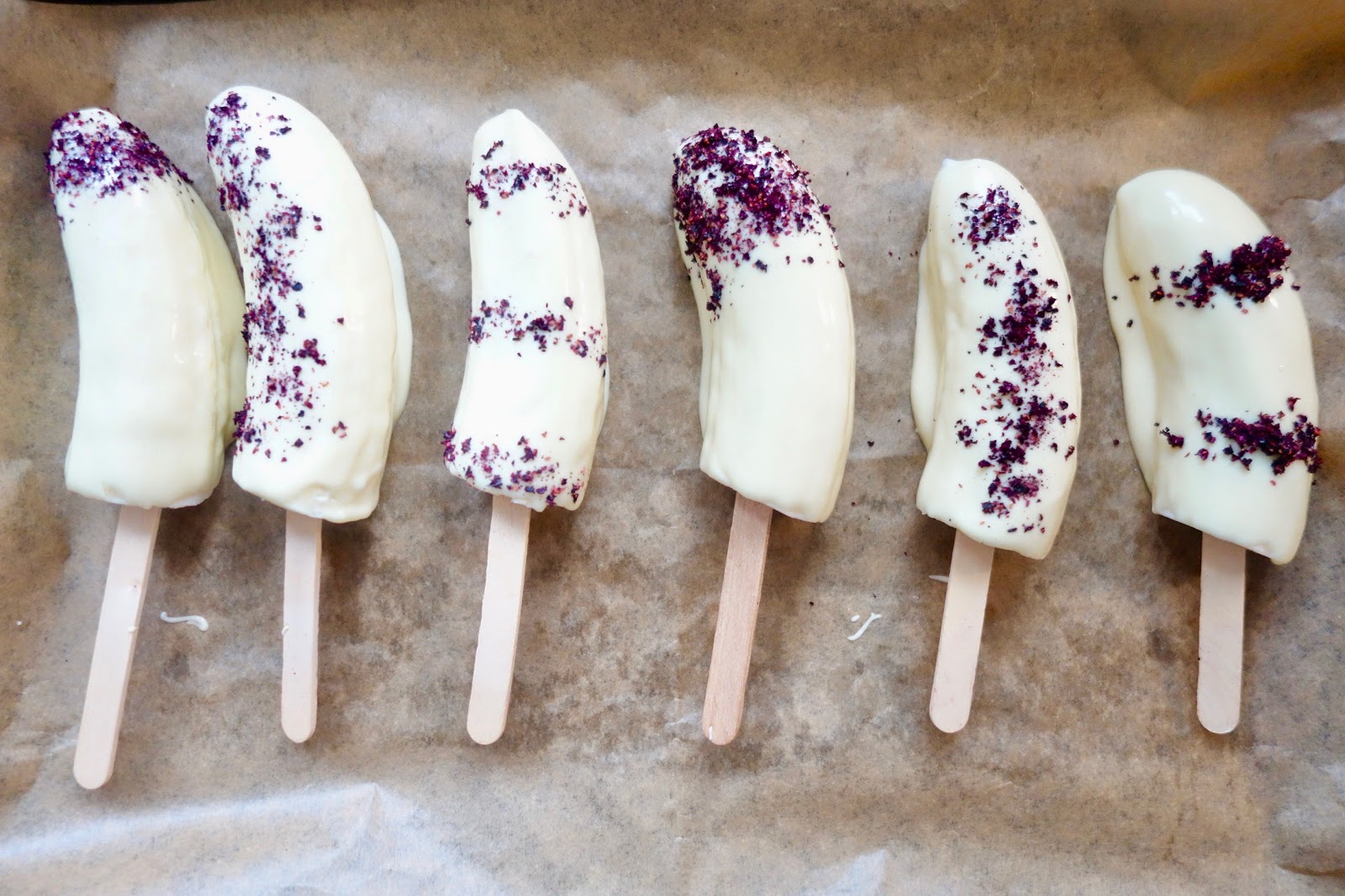 Frozen banana lollies Eat Explore Enjoy