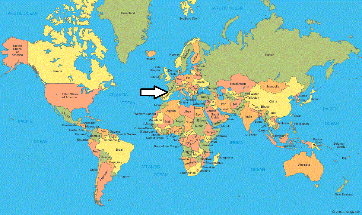 Pyrenees On World Map | Draw A Topographic Map