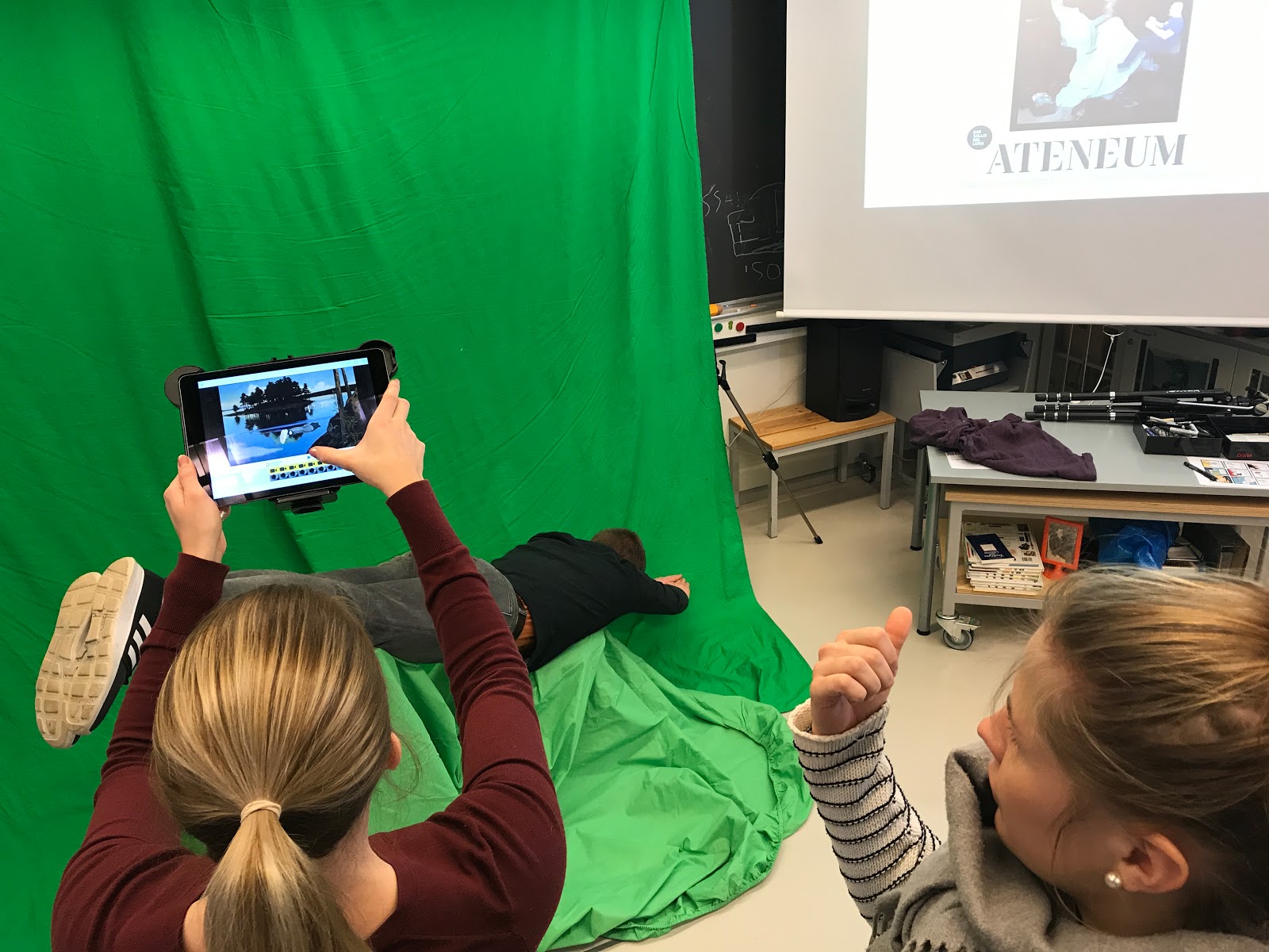 KUVAKANGAS GREEN SCREENKUVAUS OPETUKSESSA