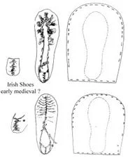 tipar medieval de incaltari Irlanda