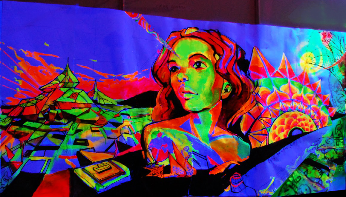 Lucas Aguirre UV painting