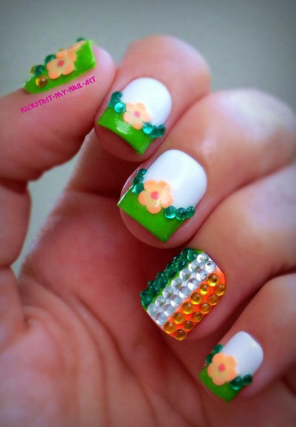 20+ Green Nail Art Ideas For Summer