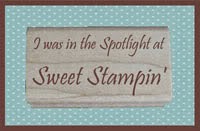 I was spotlighted at Sweet Stampin