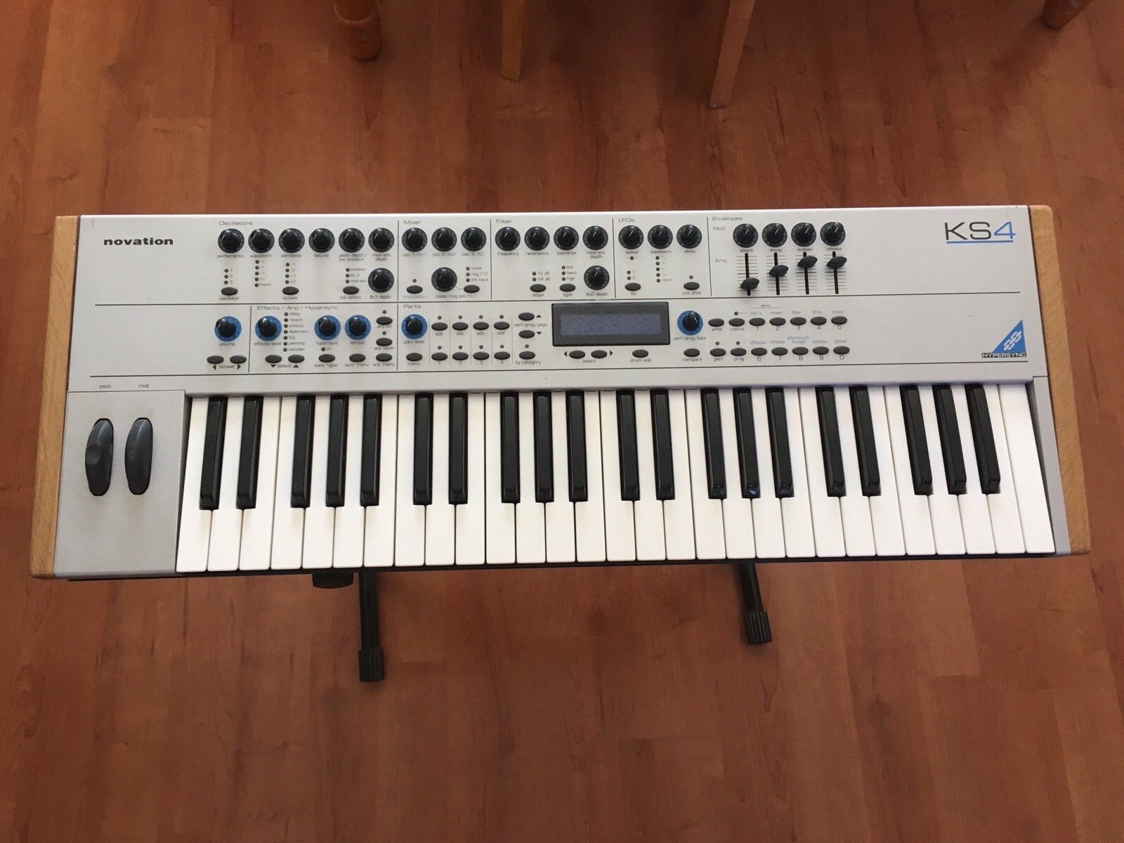 MATRIXSYNTH Novation KS4 Virtual Analog Synthesizer With Custom Wood