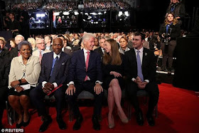 The Moment Future U.S First Gentle Man Bill Clinton Meets First Lady Melanie Trump (Photos)