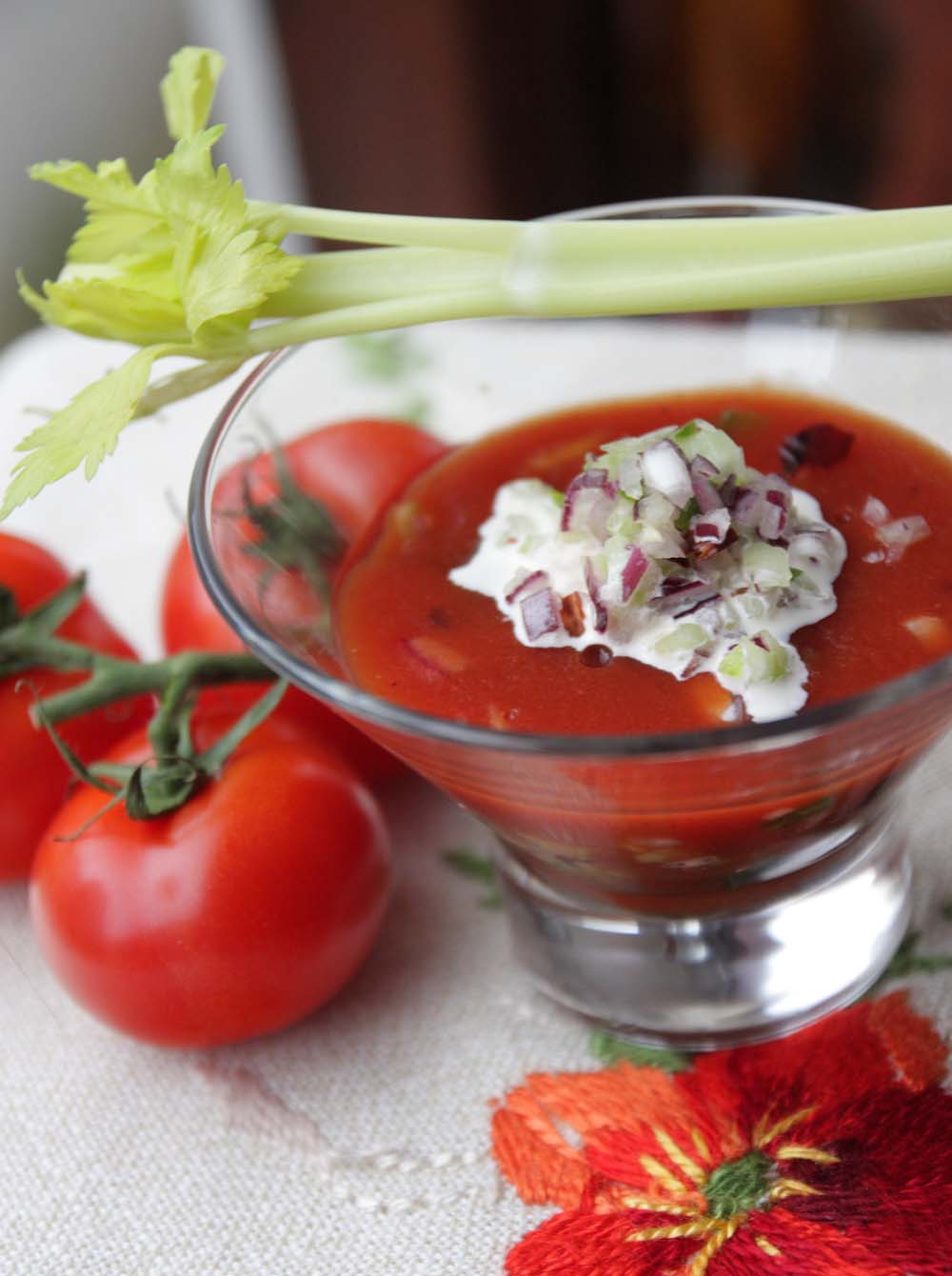 A2K A Seasonal Veg Table Rose Elliot's Bloody Mary Jelly (vegan)