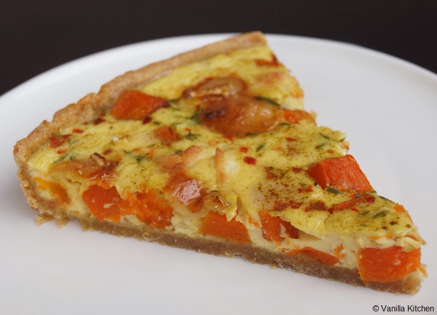 (no) plain Vanilla Kitchen: Kürbis-Ziegenkäse-Quiche