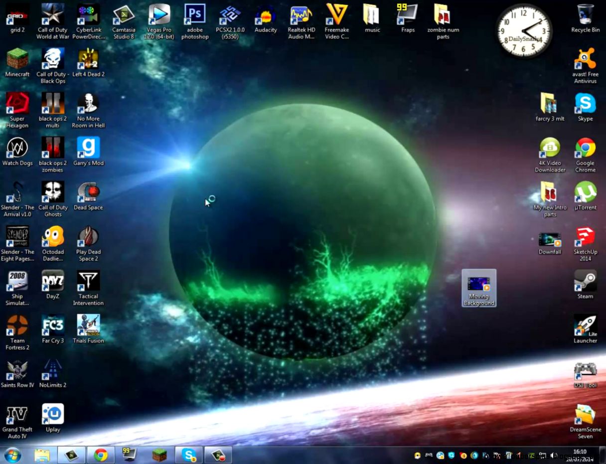 Moving wallpaper desktop tutorial for windows 7   YouTube