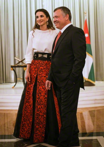 Jordanian royal family attended the 75th Independence Day ceremony