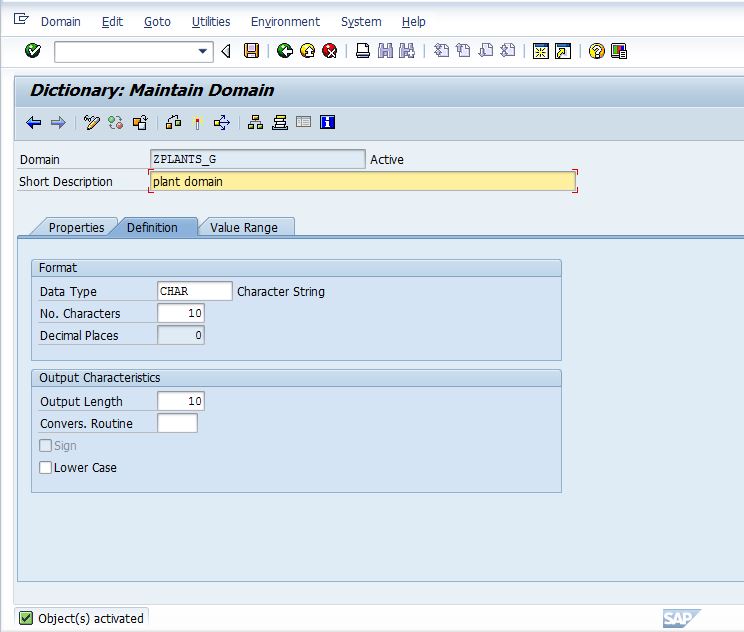 Data Element Sap Tutor