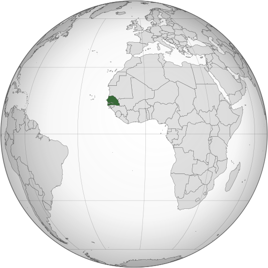 Letak negara Senegal Letak negara Senegal