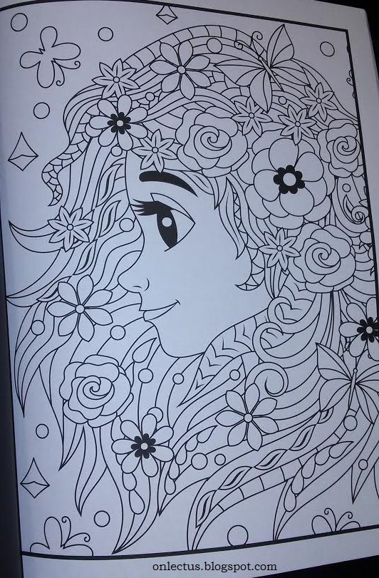 Lectus: Coloring Book: Flower Girls by Jade Summer