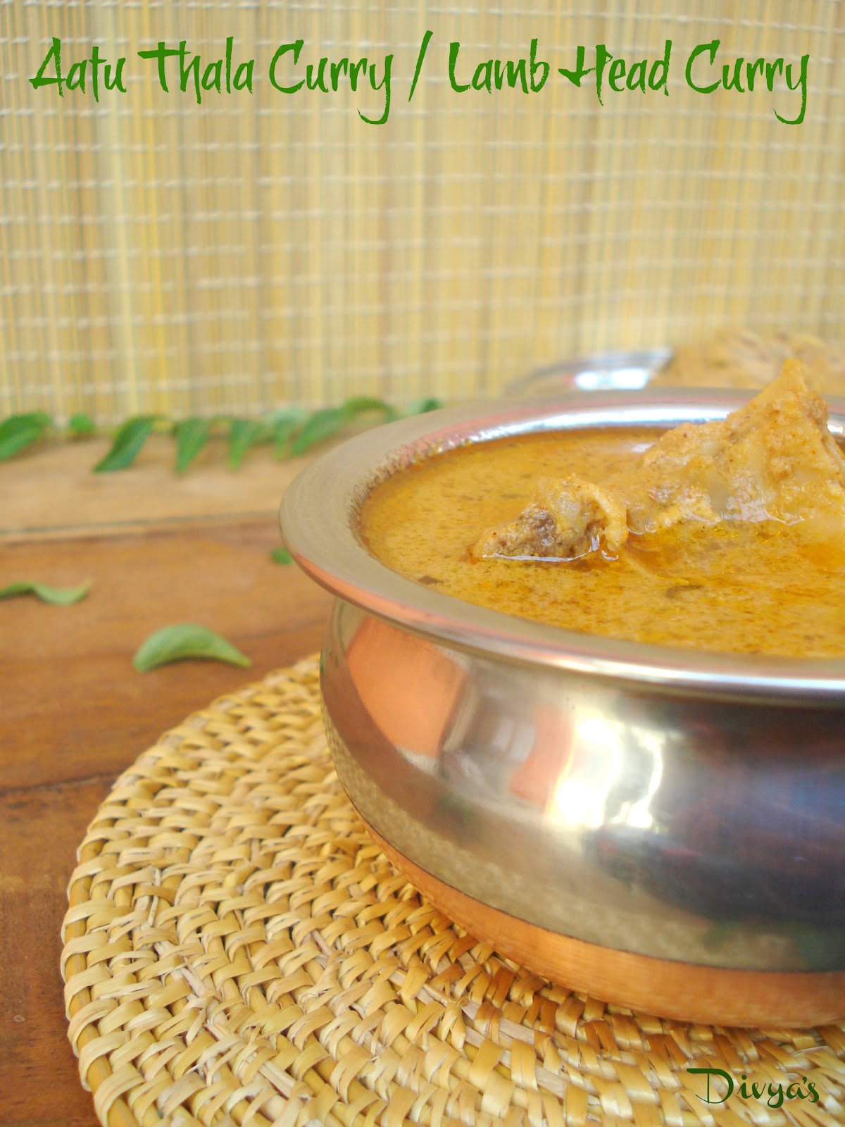 Aatu Thala Curry Lamb Head Curry Thalakari Kulambu You Too Can Cook