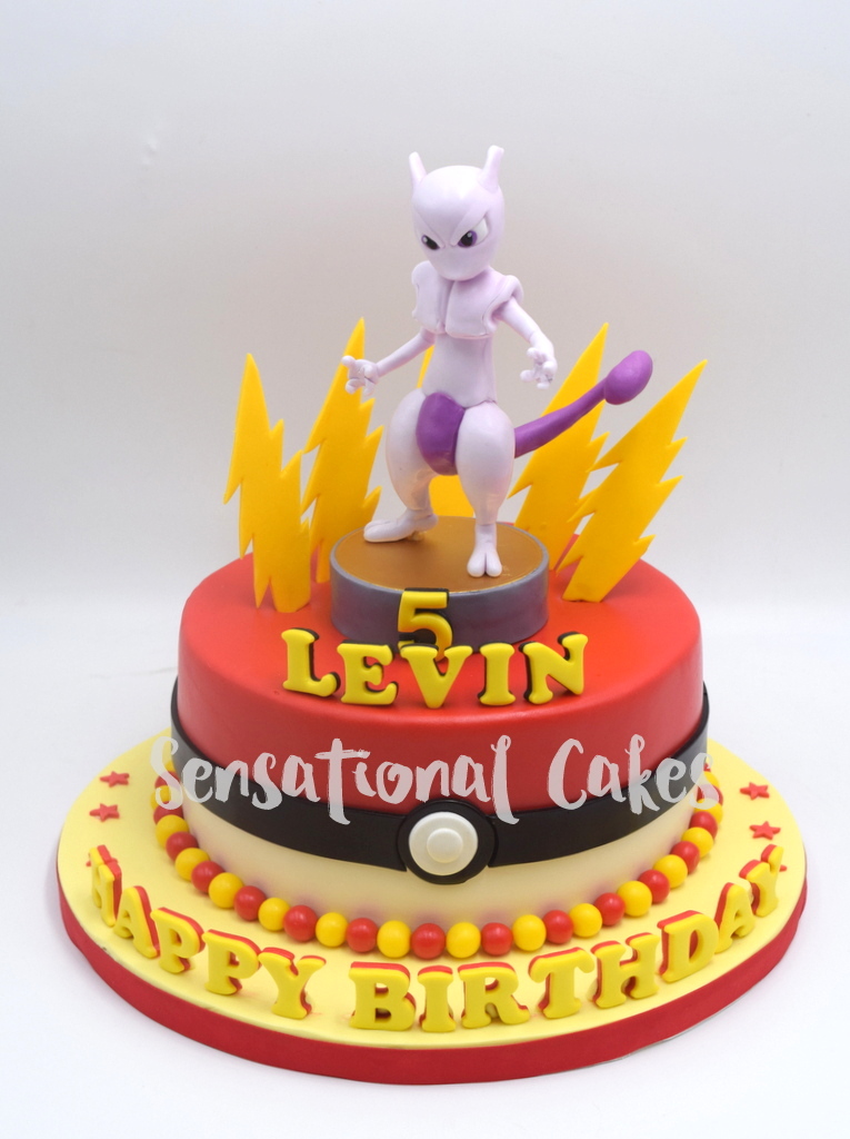The Sensational Cakes: Pokemon Mew theme cake for boy's birthday #singaporecake #pokemon #mew