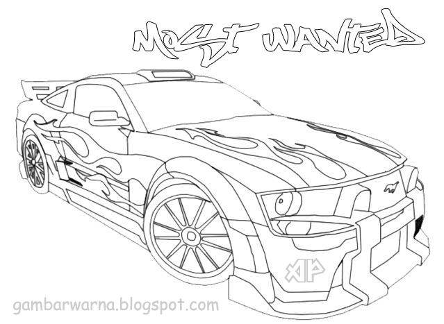 Contoh Gambar Gambar Mewarnai Mobil Ferrari - KataUcap