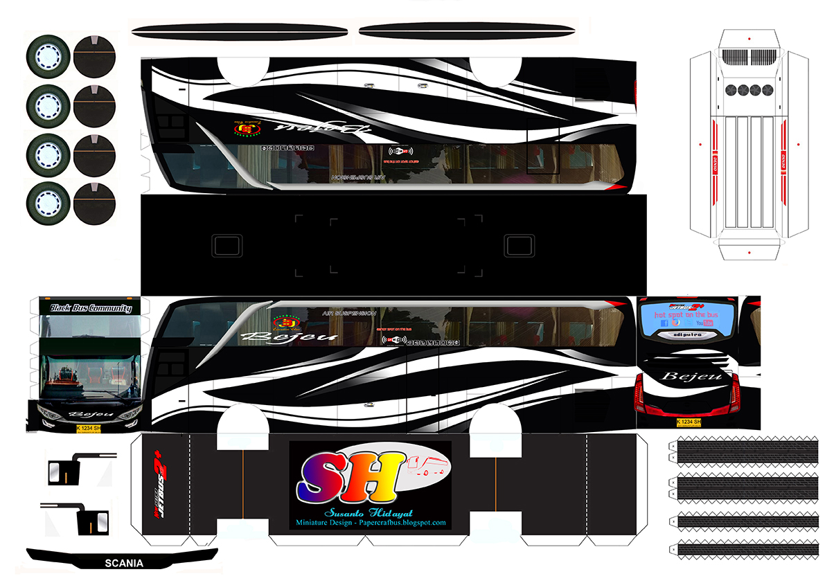 Mengungkap Pesona Papercraft: Panduan Lengkap Membuat Pola Bus Pariwisata
