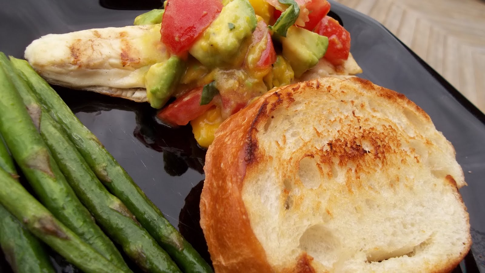 My Oh My! Grilled Halibut with MangoAvocado Salsa