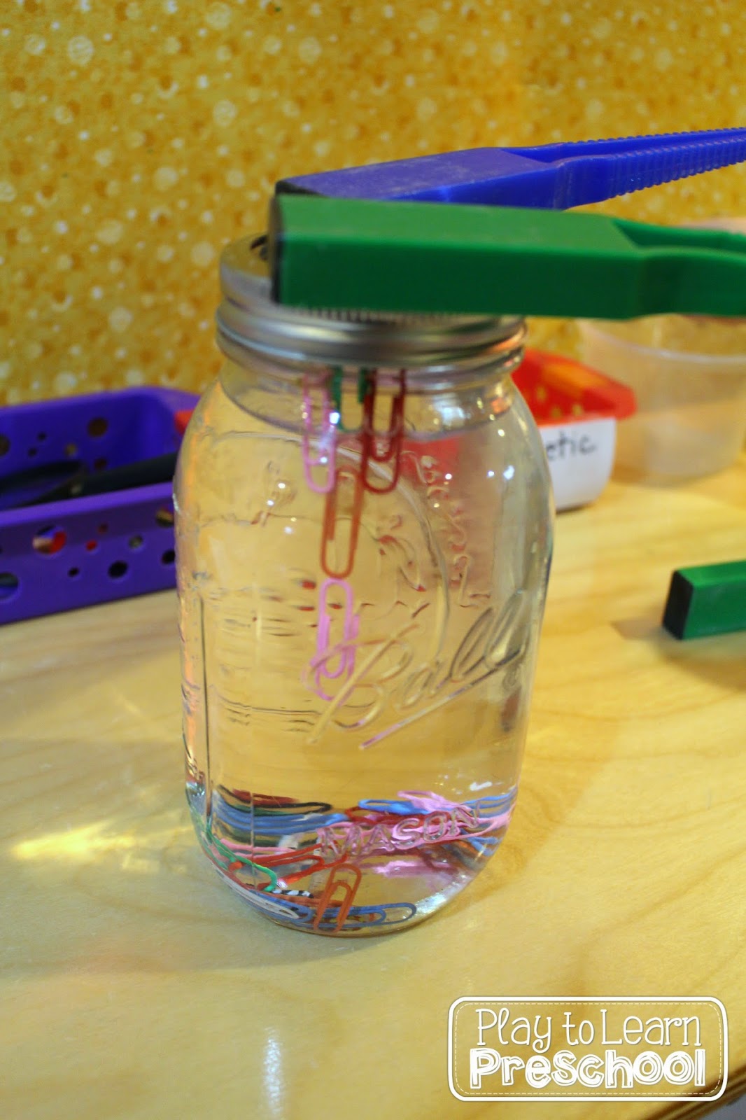 Play to Learn Preschool: Magnets in the Science Center