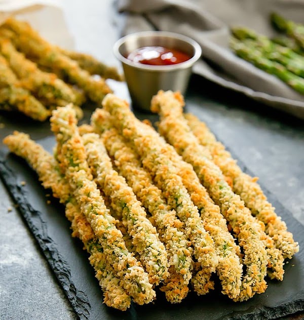 BAKED PARMESAN ASPARAGUS FRIES RECIPE BAKED PARMESAN ASPARAGUS FRIES RECIPE
