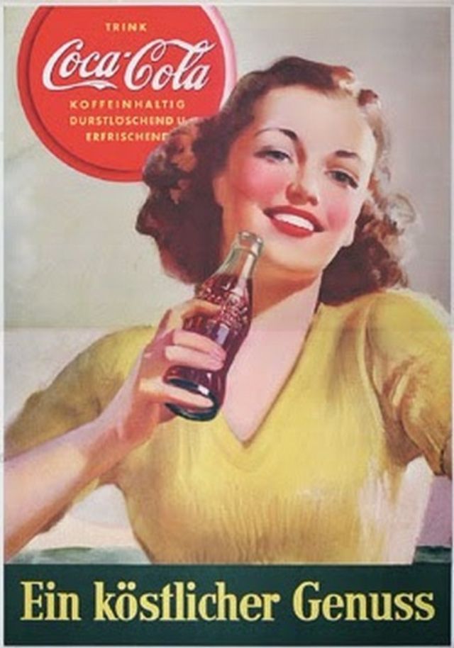 MAGNET BEVERAGES Advertising Soft Drink Coca Cola WW2 style 