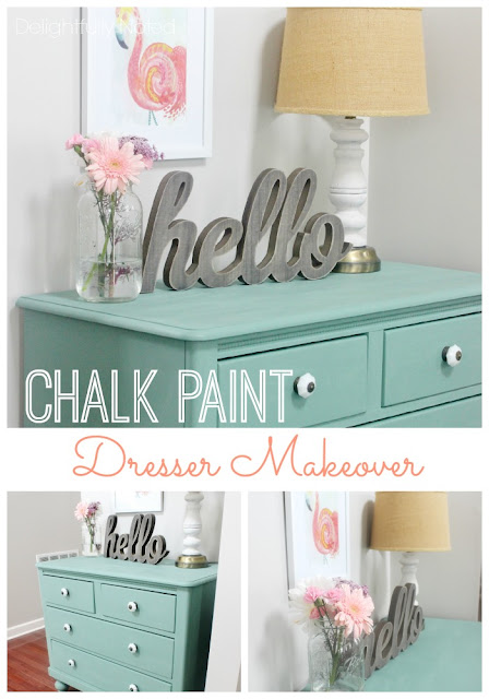 Dresser Makeover With Martha Stewart's Vintage Decor Chalk Paint