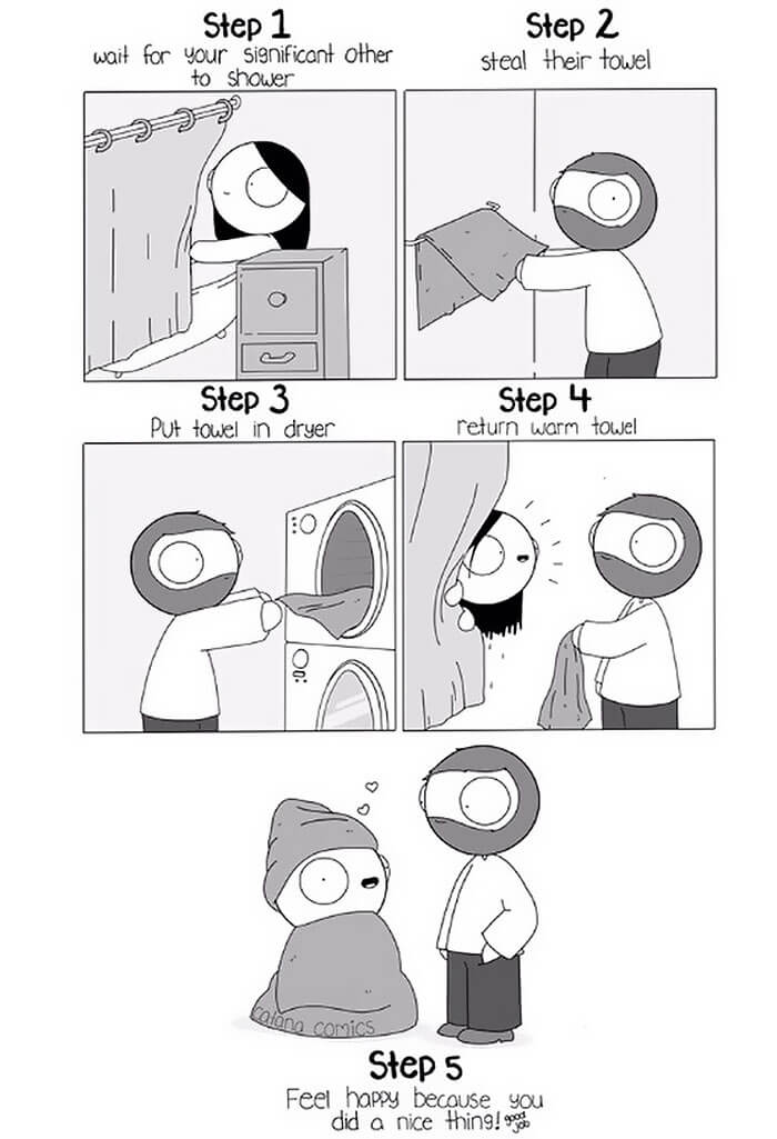 Girlfriend Draws Adorable Comics About Her Relationship When Her