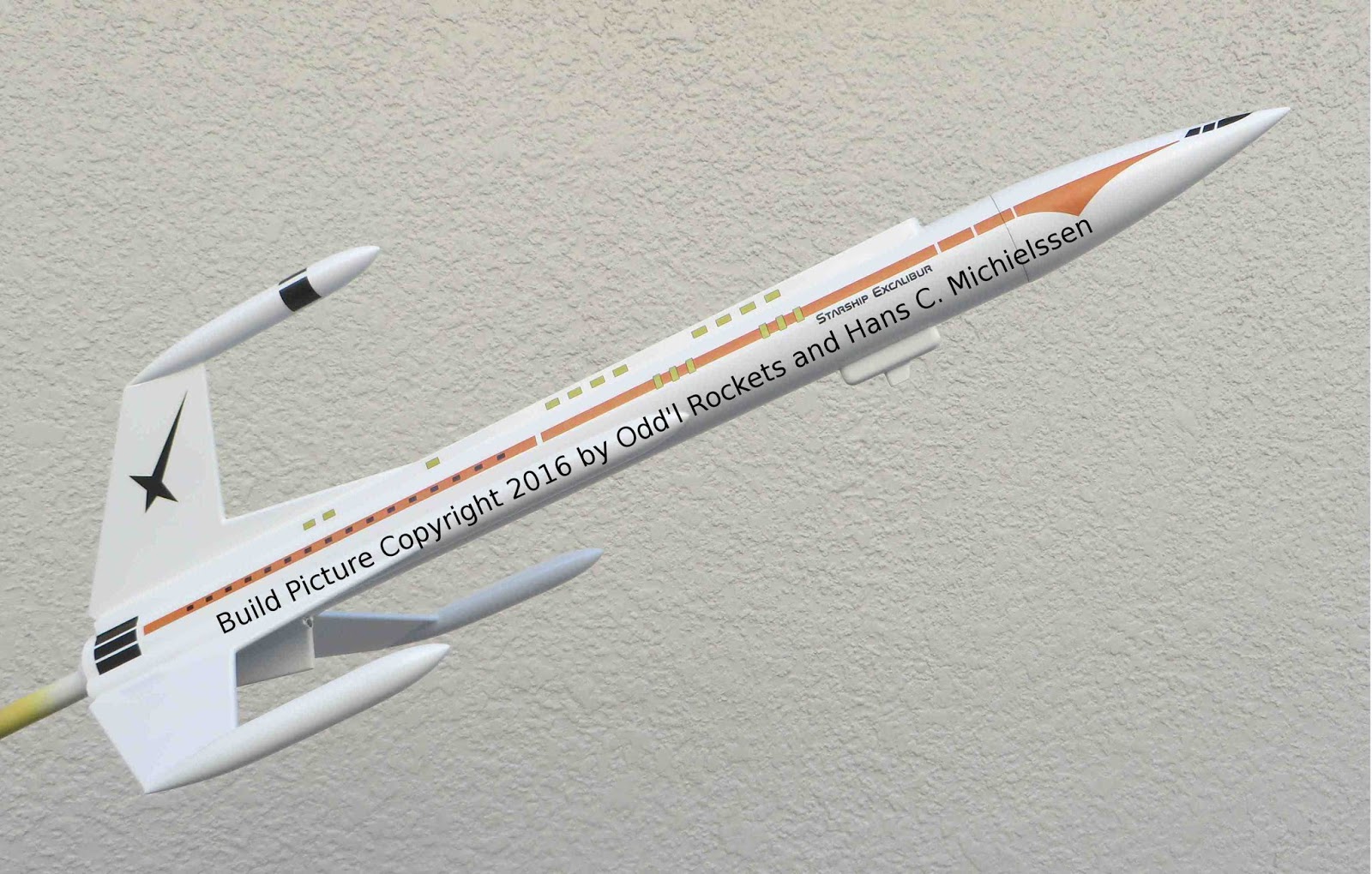 Model Rocket Building Semroc (Estes) Starship Excalibur Finished