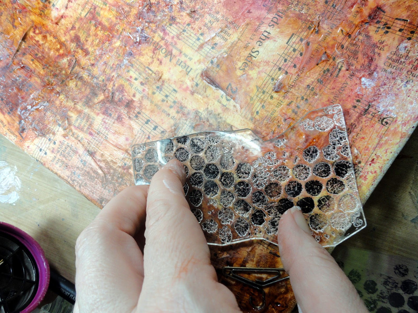 inspired stamps...the blog Day 12 Stamping Mixed Media part 2