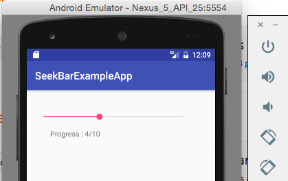 Android Custom SeekBar example - Java2Blog