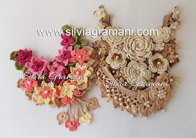 Colares de Crochê com Flores