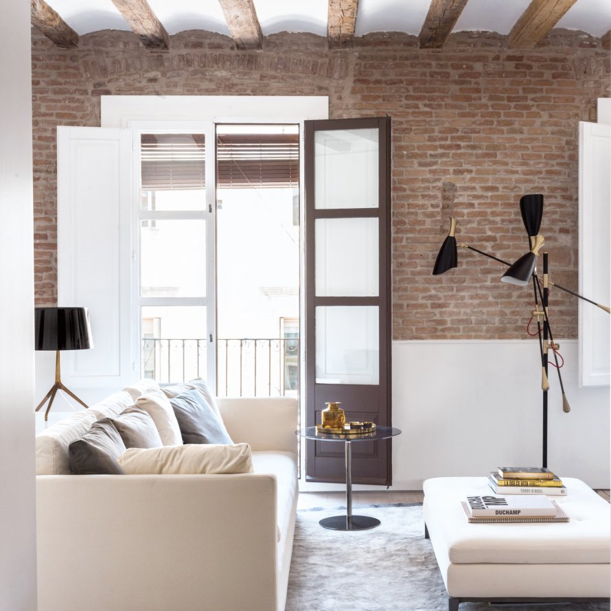 Esencia tradicional y mucho diseño en pocos metros: apartamento en Barcelona