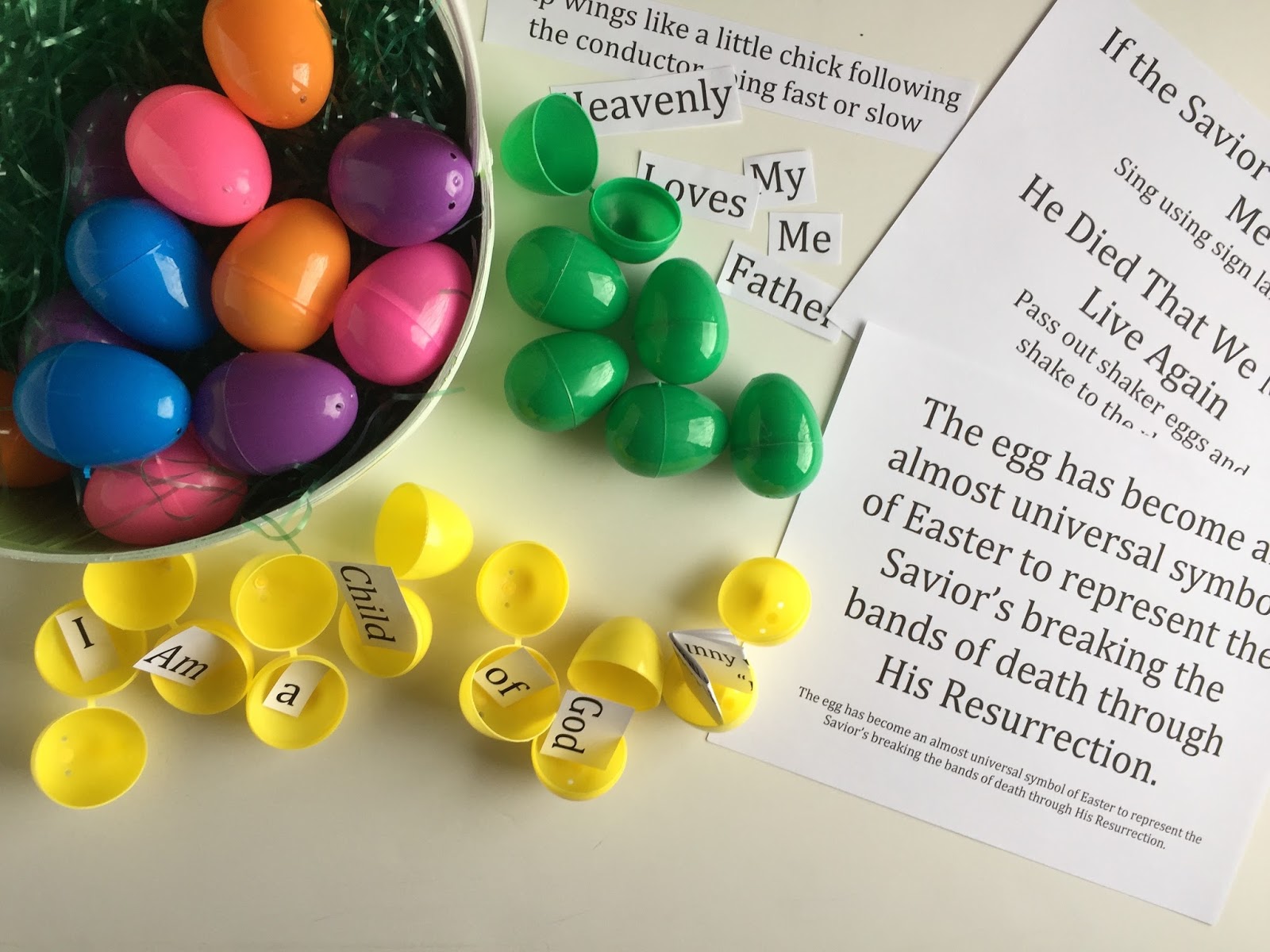 Camille S Primary Ideas Easter Egg Review An Easy Way To Review The 3 Program Songs We Ve Learned So Far This Week Is By Using Easter Eggs