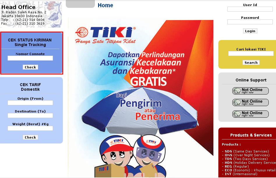 Cek Resi Tiki Reg Jasa Ekspedisi By Nct