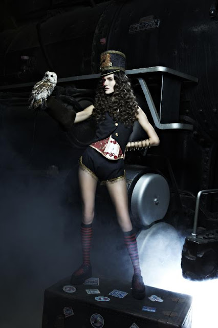 ANTM steampunk cyberpunk dieselpunk clothing fashion costume masquerade lace