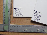 Cut mountboard with right angles