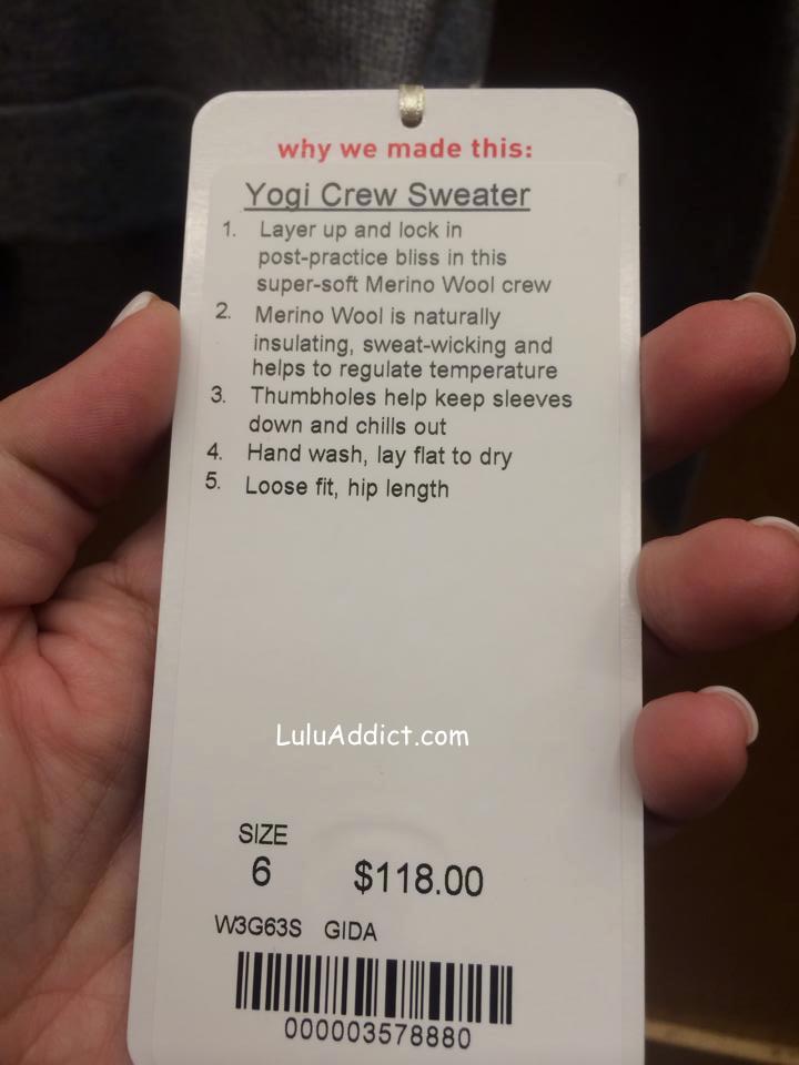yogi crew sweater speckles