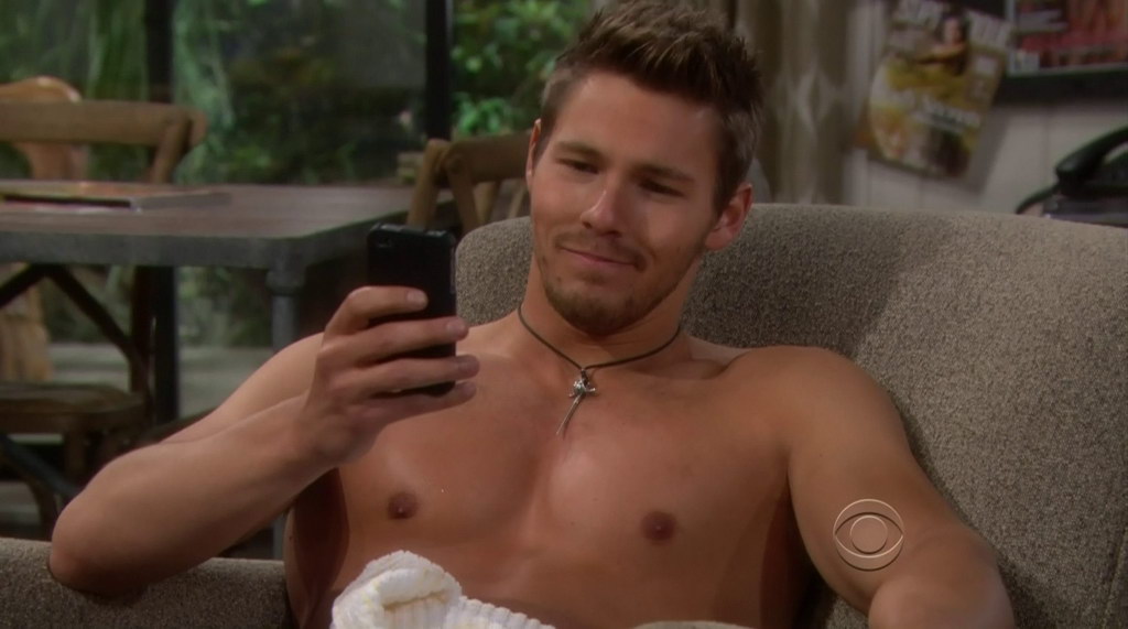 Scott Clifton Shirtless in the Bold and the Beautiful 20120807.