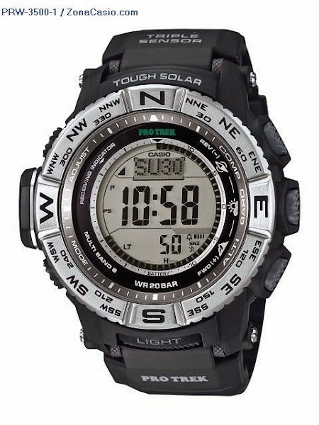 Zona Casio: Nuevos Casio Pro Trek PRW-3500