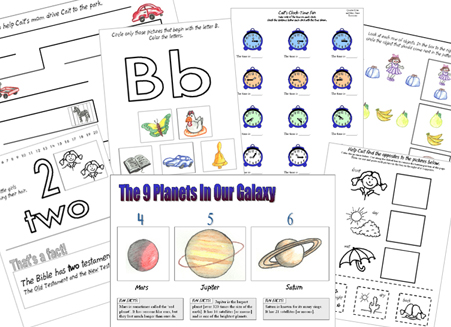 From The Heart Up.: FREE Preschool Concept Worksheets