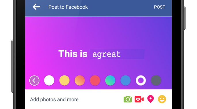 nilah Cara MenIggunakan Fitur Status Warna Facebook yang Baru 2
