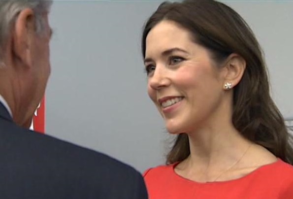 Princess Mary wore HUGO BOSS Hillary Dress. Princess Mary attended the launch event in New York