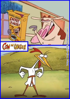 Dibujos animados de los 90. La vaca y el pollito.