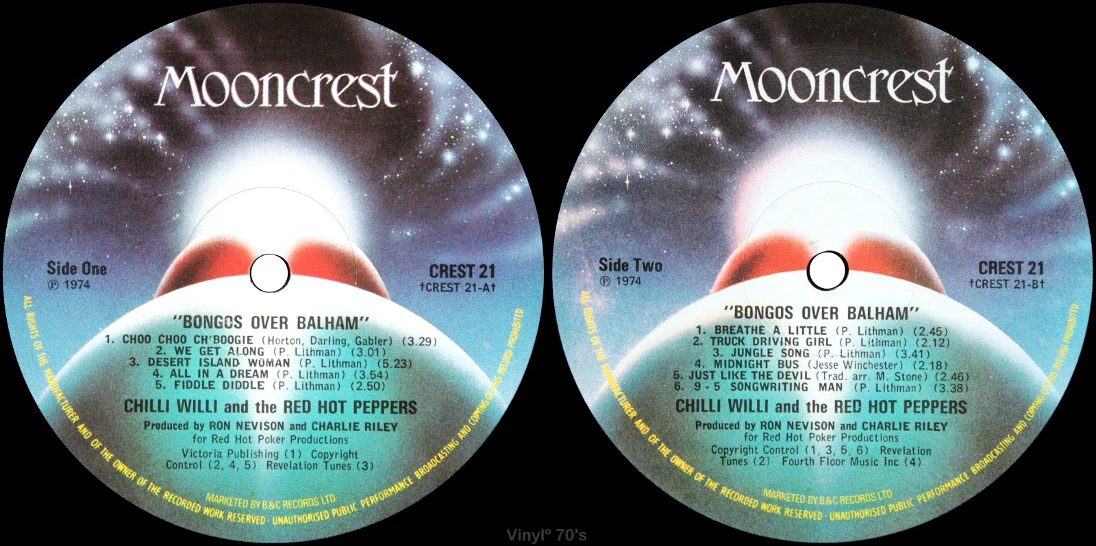 1974 Bongos Over Balham Chilli Willi And The Red Hot Peppers